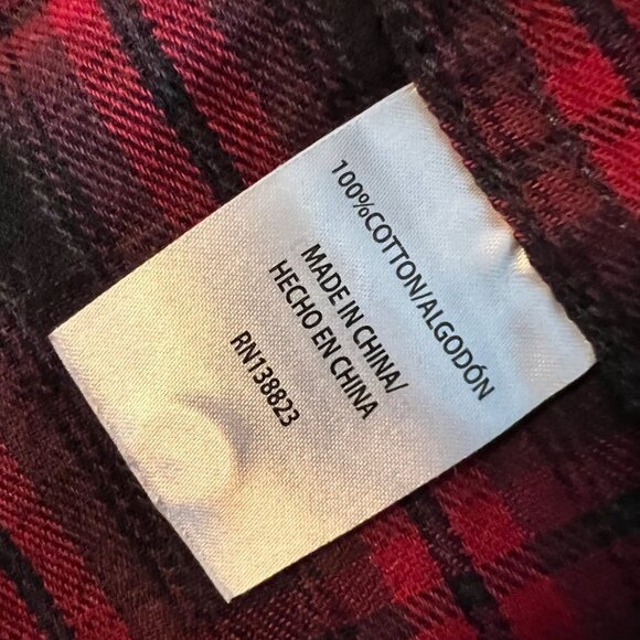 Cody James Red Plaid Western Flannel S - Picture 11 of 14